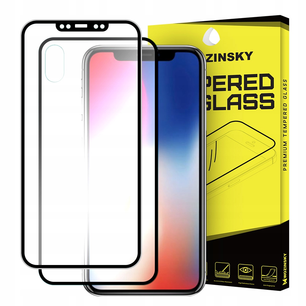 

Szkło Hartowane Wozinsky + tył iPhone Xs/x Czarne