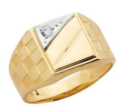 

Sygnet złoty męski S14 z brylantem 0,06ct