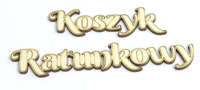 

Dekor Decoupage Napis Sklejka Koszyk Ratunkowy ZE6