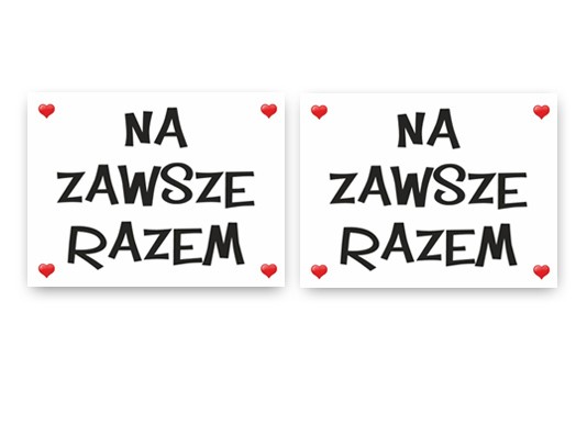

Naklejki na pod buty dla męża i żony na ślub N14