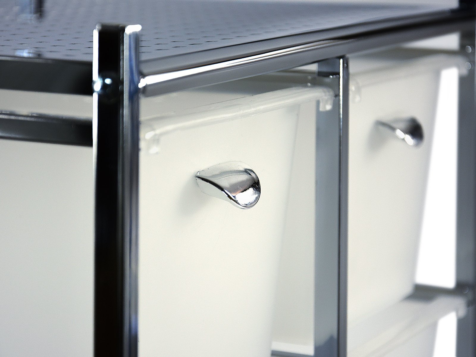 REGAŁ SZAFKA ŁAZIENKOWA NA KÓŁKACH Z 10 SZUFLADAMI Szerokość mebla 31 cm