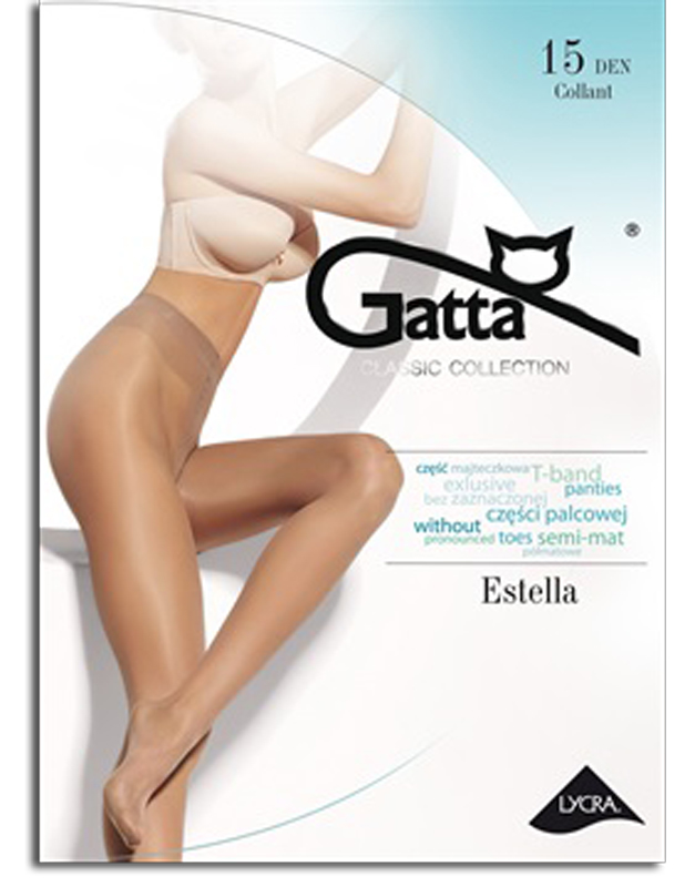 

Gatta rajstopy Estella 15 den Lycra t-band # 4 L