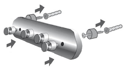 CHROMA1 WIESZAK 4-HAKOWY 01421 CHROM Marka Bisk