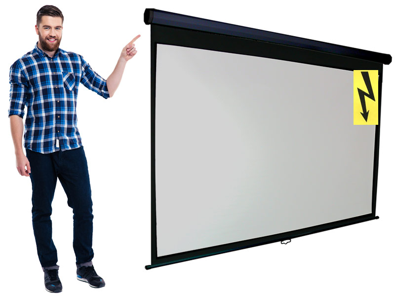 

220x125 Ekran projekcyjny 16:9 Hd Gray elektryczny
