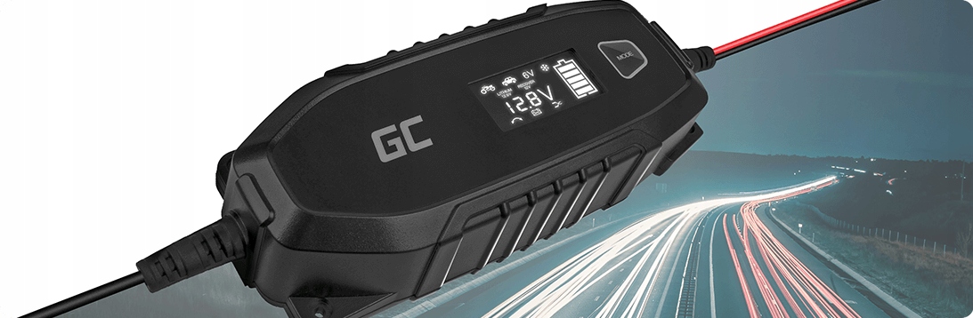 Prostownik Ładowarka do Akumulatora 6V 12V LiFePO4 AGM Żelowego 4A 48W IP65 Marka Green Cell