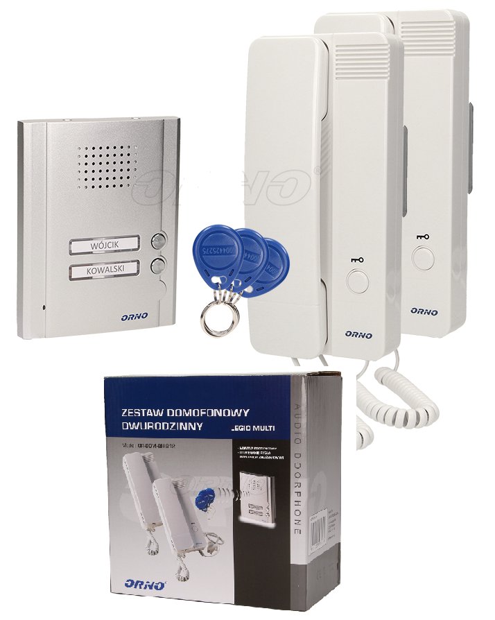 

Domofon Orno OR-DOM-QH-912 2-RODZINNY Brelok Kqwm