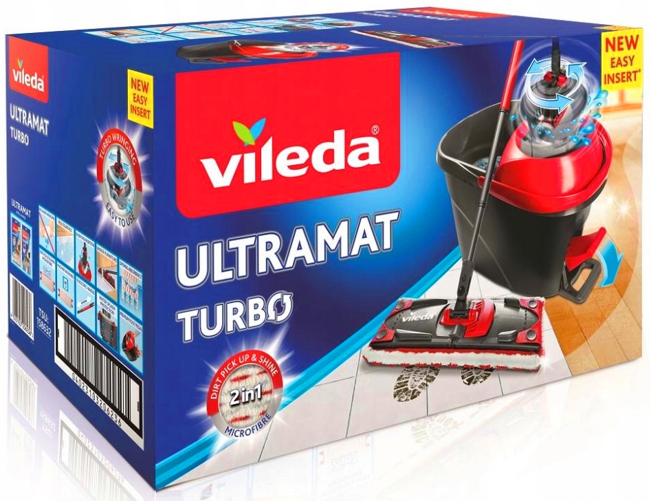 

Mop Obrotowy Płaski Vileda Ultramat Turbo Zestaw