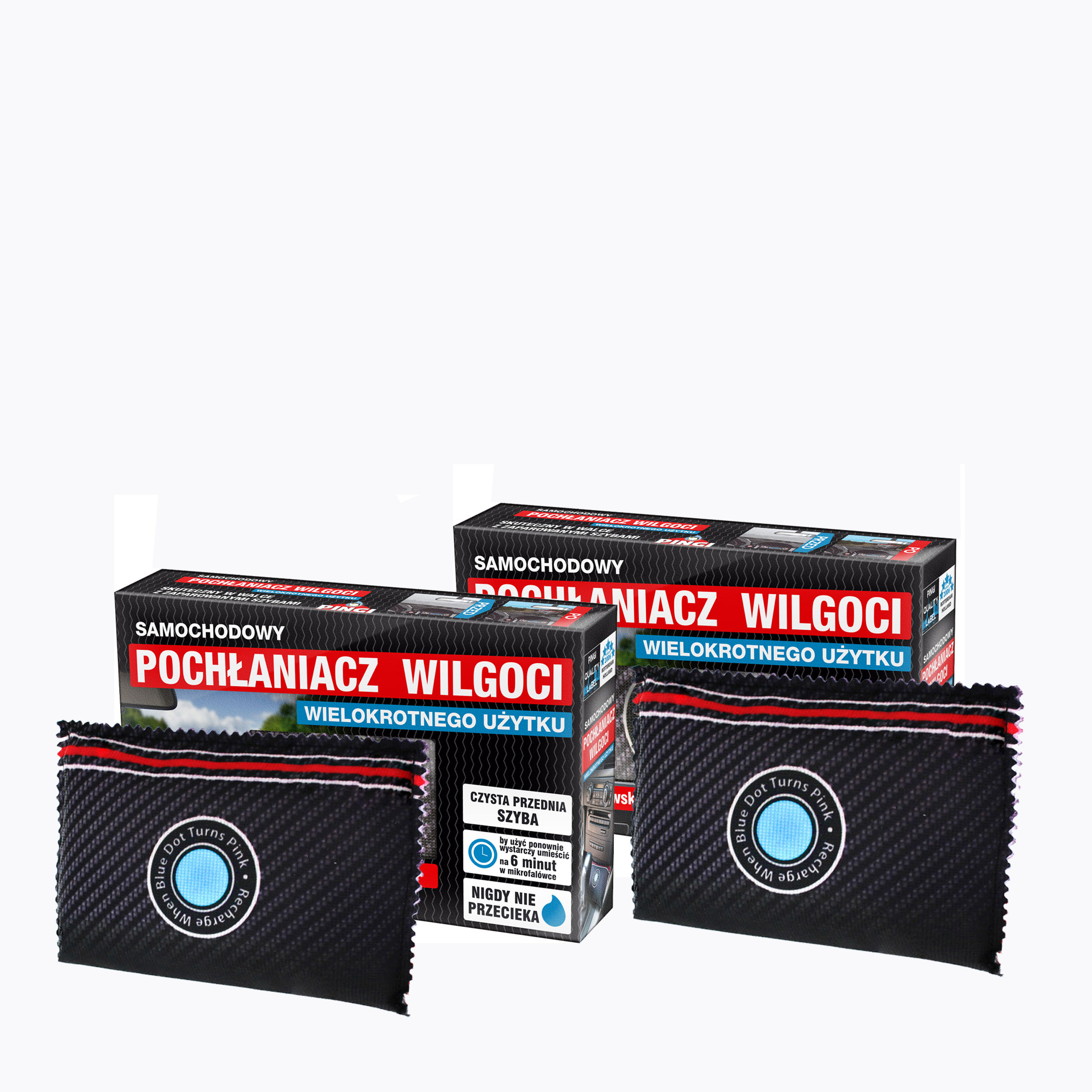 2x PINGI SAMOCHODOWY POCHŁANIACZ WILGOCI MEGA PAKA
