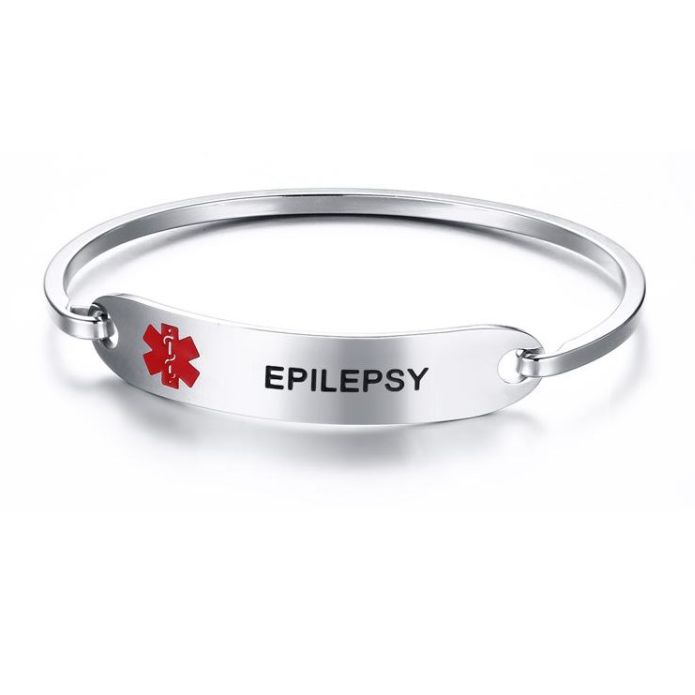 MEDYCZNA SREBRNA BRANSOLETKA STAL Z TWOIM NAPISEM Materiał stal
