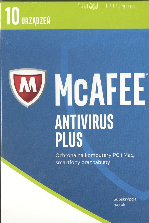 

McAFEE Antivirus Plus 10 urządzeń Pc, Smartfon