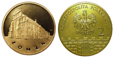 2 złote (2007) - Łomża Historyczne Miasta w Polsce