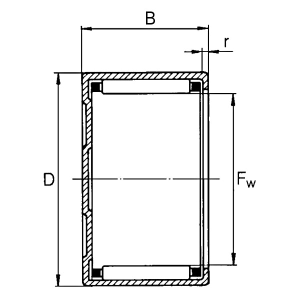 

Łożysko igiełkowe Bk 4520 A Ina 45x52x20