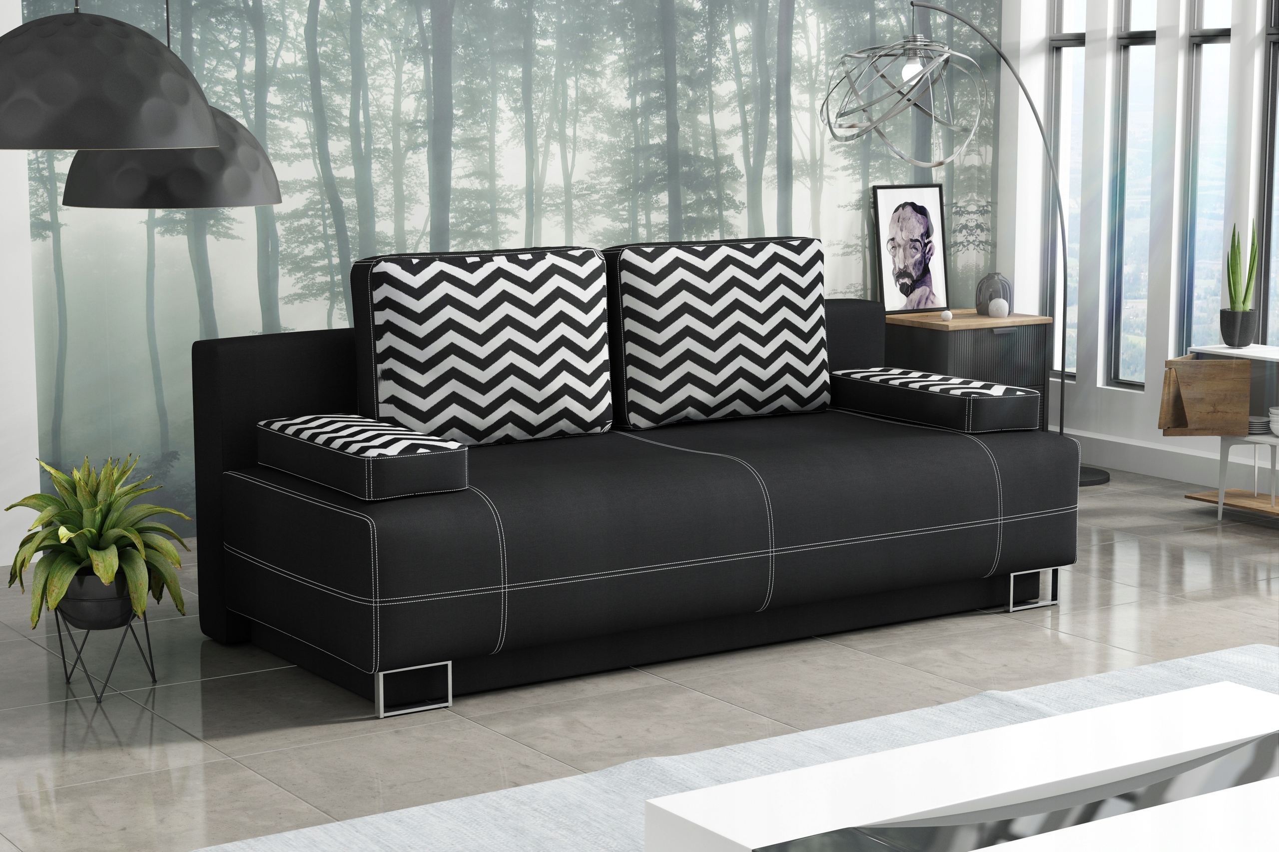 

Optima kanapa sofa uniwersalna sofa z poduszkami