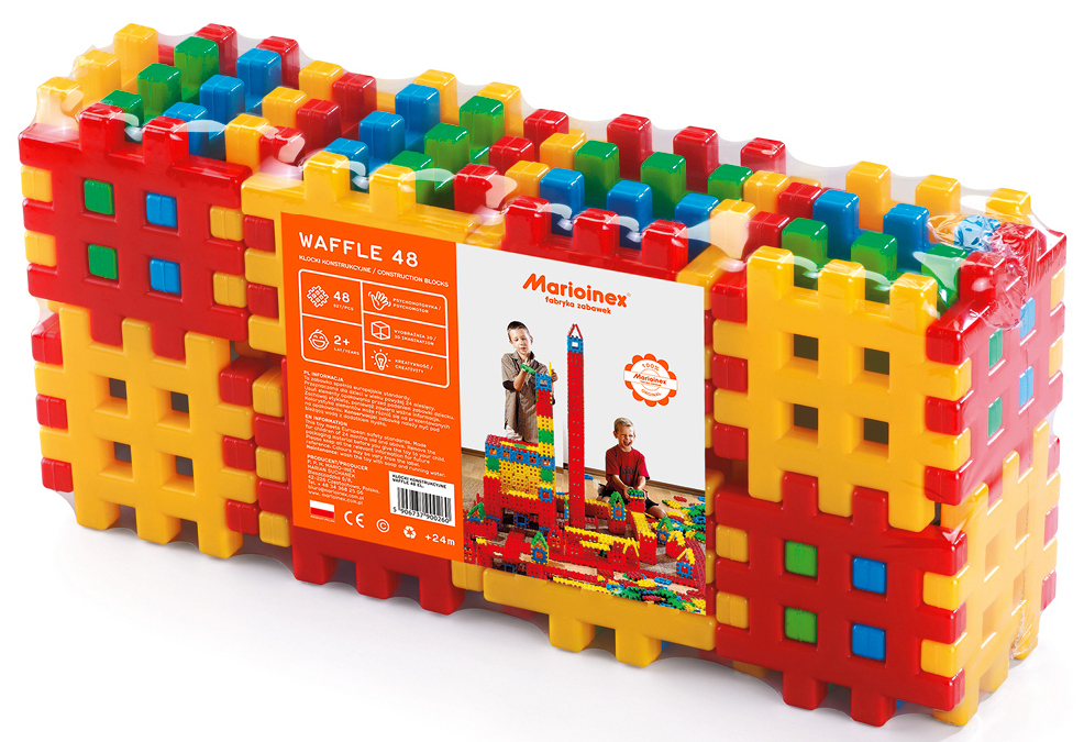 

Wafle Klocki Konstrukcyjne 48 Elementów Marioinex