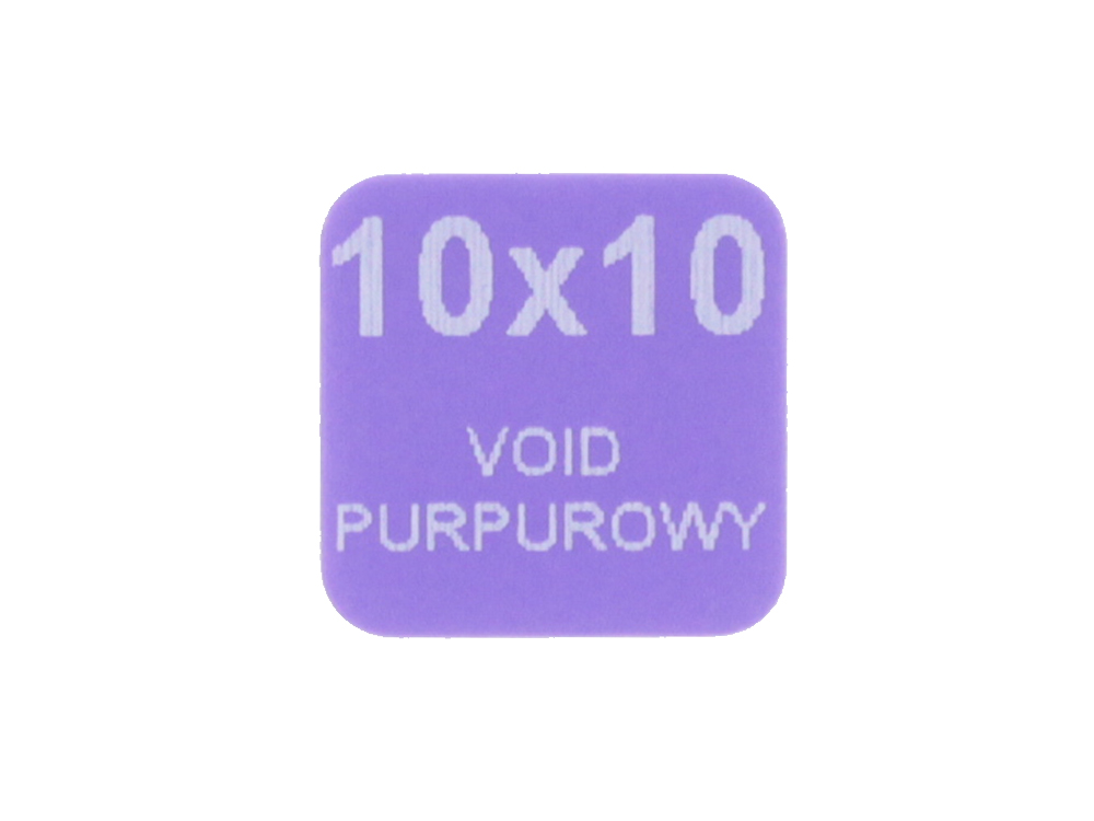 

Plomba Stickery 10x10 Purpurowy Void 250SZT