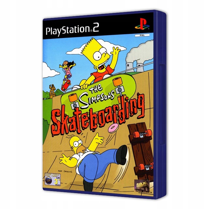 Hra THE SIMPSONS SKATEBOARDING Sony PlayStation 2 (PS2) (3z)