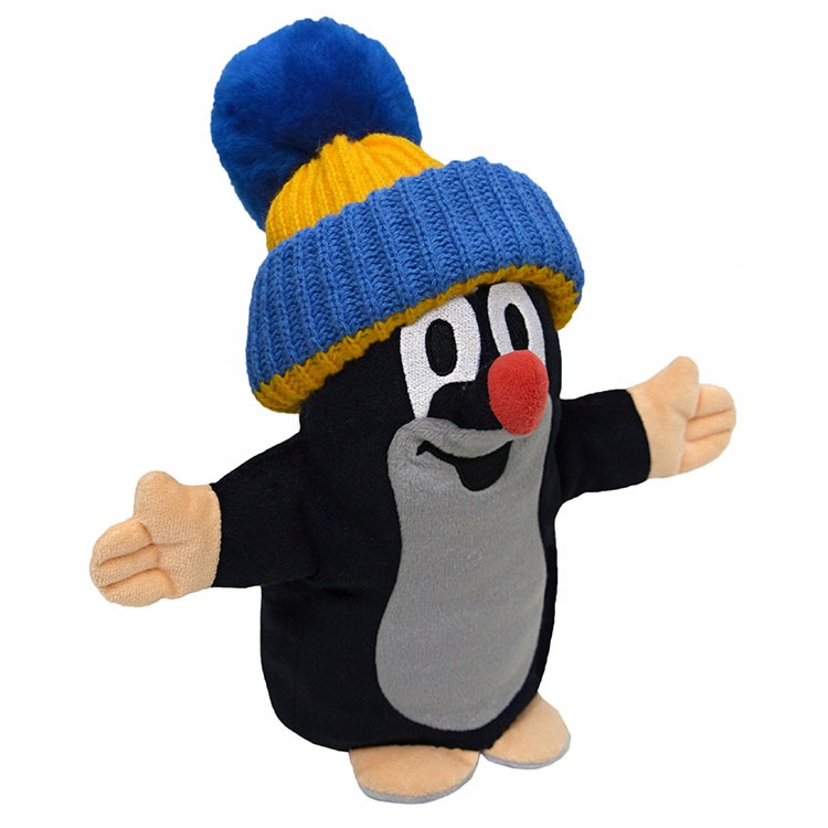

Krecik pacynka 25cm czapka niebieska