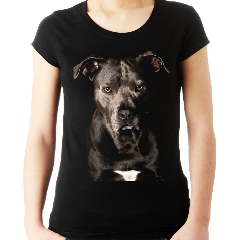 

Koszulka z psem Amstaffem t-shirt bluzka pies - L