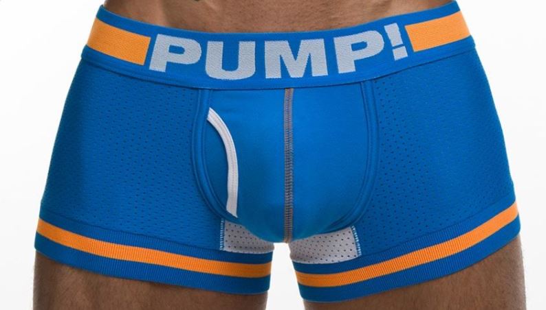 

Pump Bokserki Majtki XL Niebieskie Siatka