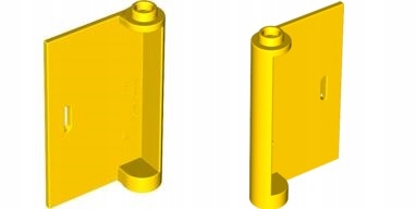 

Lego Drzwi P i L żółty 58381 58380