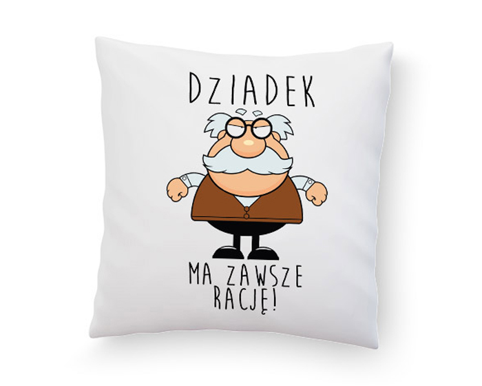 

Poduszka Prezent Na Dzień Dziadka Różne Wzory!