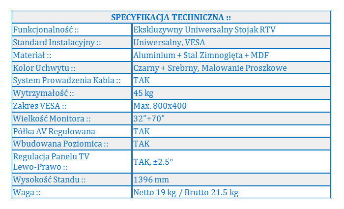 PODSTAWA STATYW STOJAK STOLIK DO TV LCD PLAZMY LED Marka Kraftmann