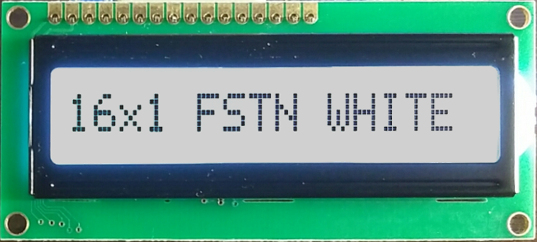 

Art Nowe LCD 1x16-K/W White (Białe podśw.LED) Fstn