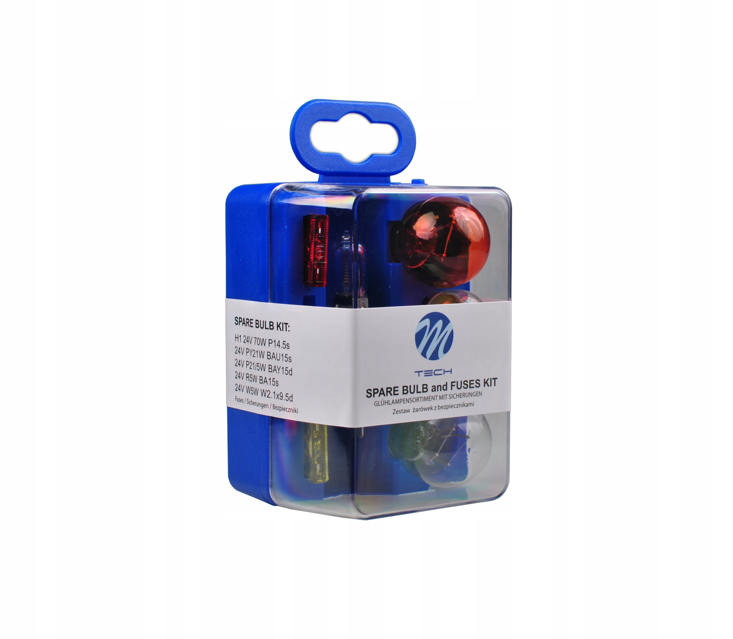 H1 24V ZESTAW KOMPLET ZASOBNIK ŻARÓWEK 8 elementów