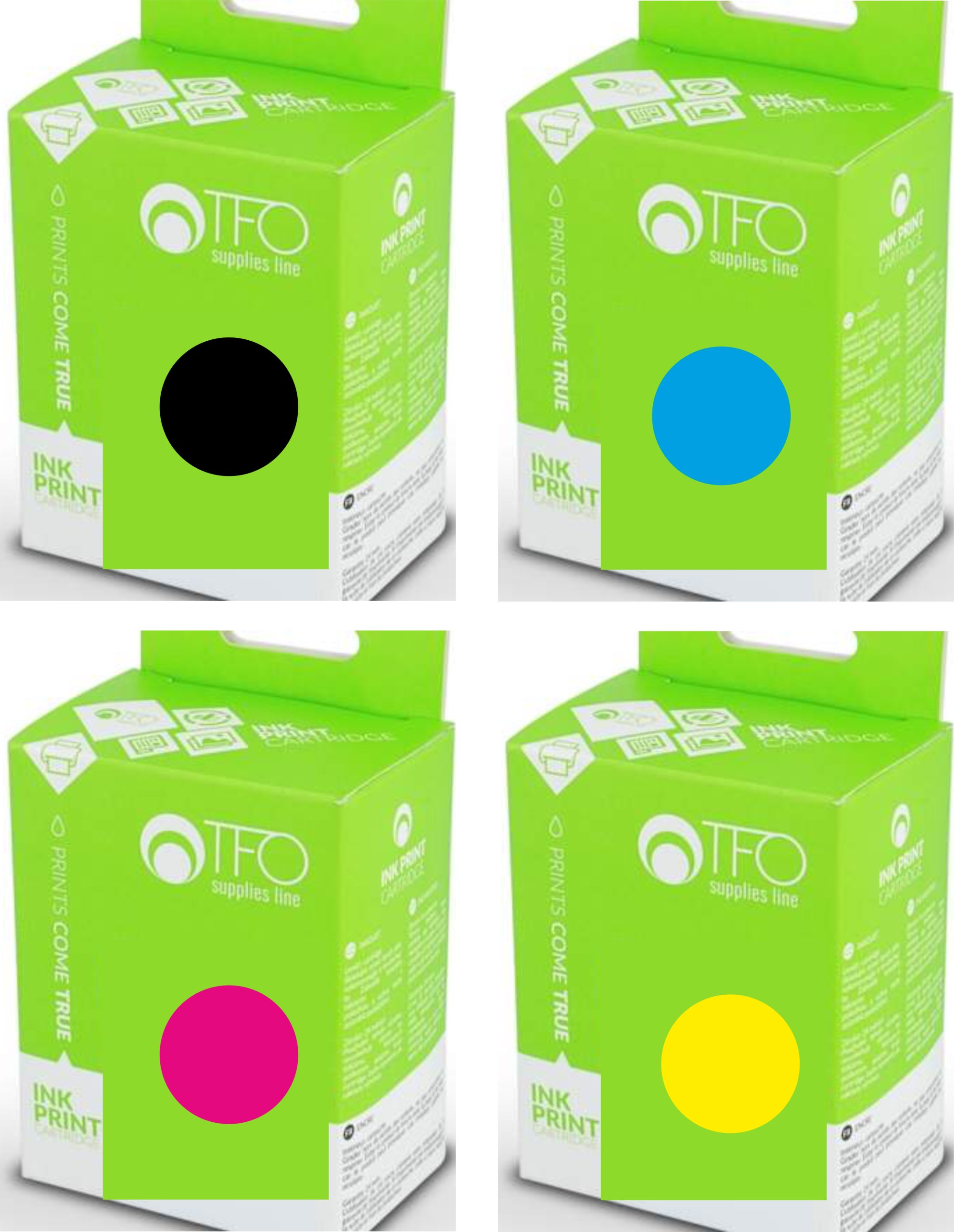 

4 X do Brother LC1000 XL LC970 DCP-135C 150C 357C