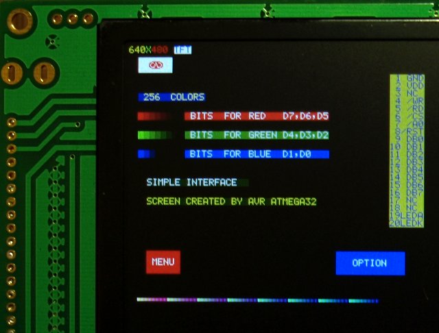 

Art LCD 640x480 Tft-rgb 5,6" z pamięcią obraz