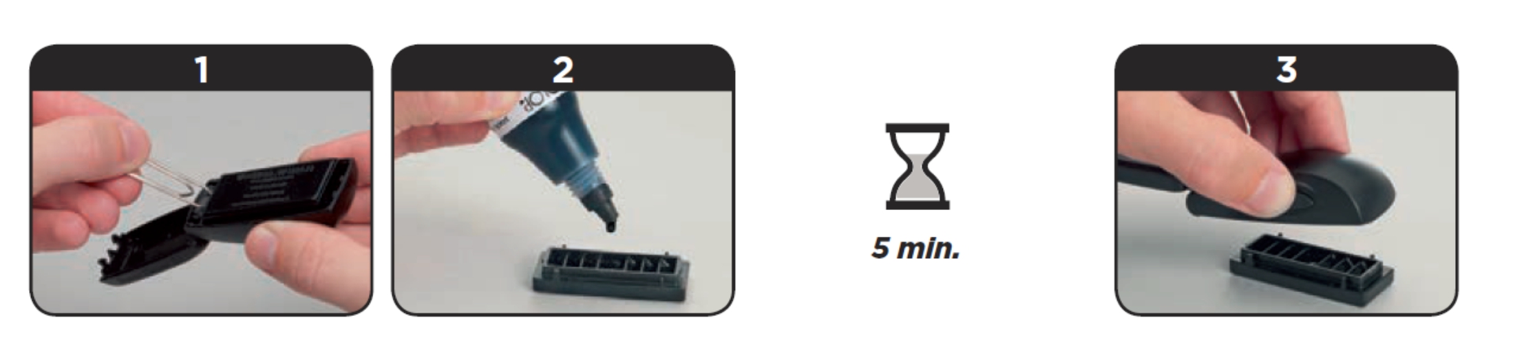 Tusz do pieczątek typu flash Colop 25ml czarny Marka Colop