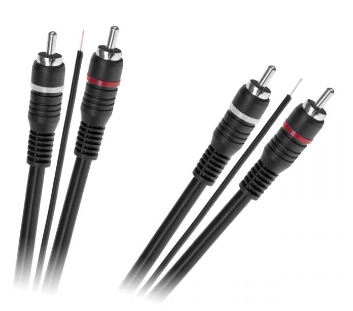 

Kabel 2 x Rca - 2 x Rca z żyłą sterującą 5m