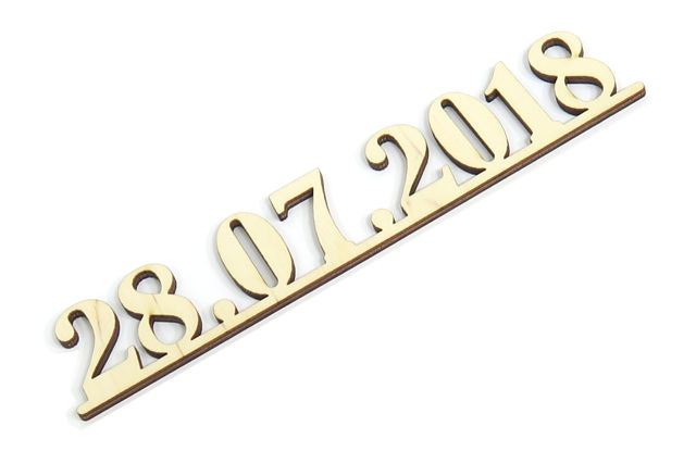 

Data Na Pudełko Ślub Wesele 6cm Dekor Ozdoba EV19