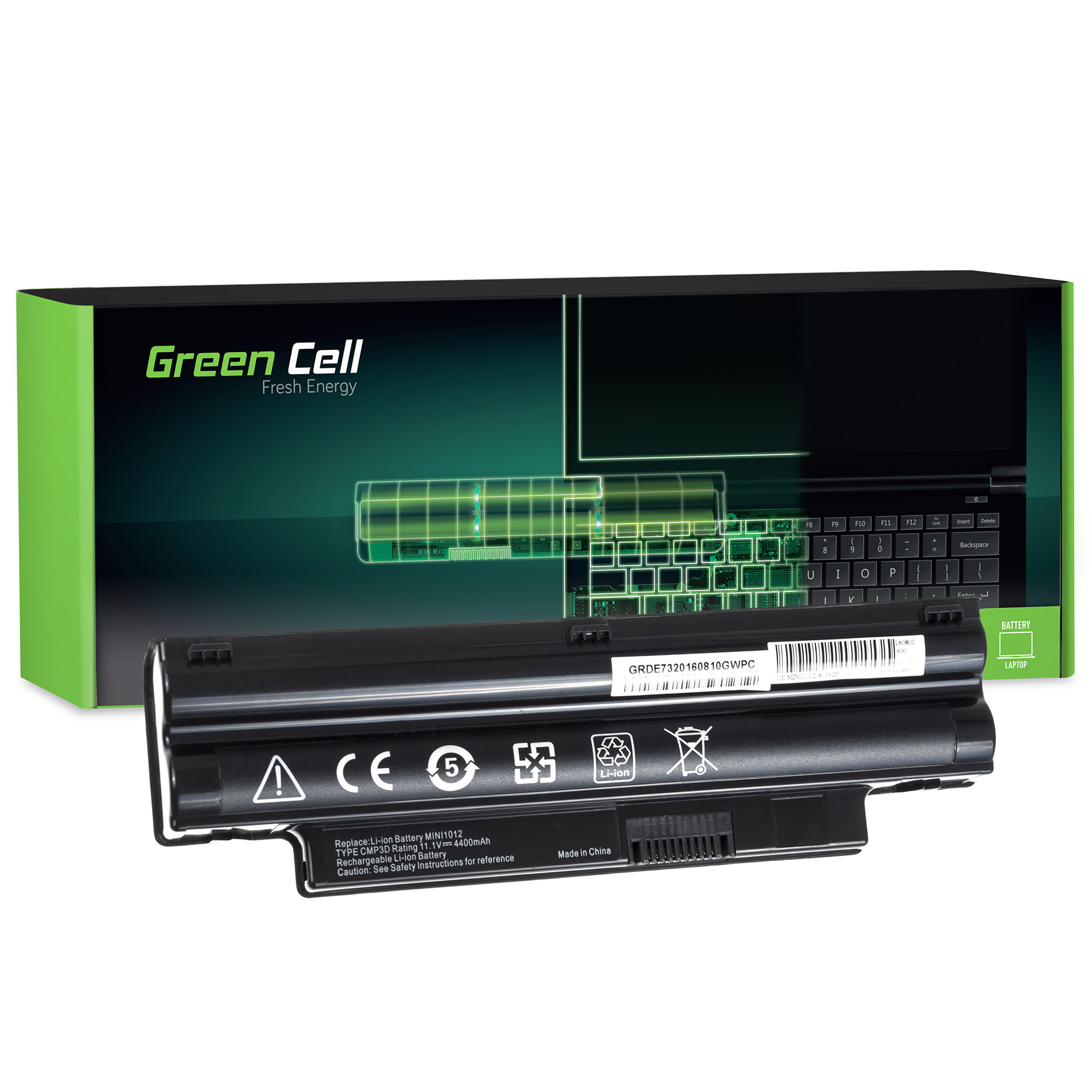 

Bateria 3G0X8 JV1R3 3K4T8 do Dell Inspiron Mini 10