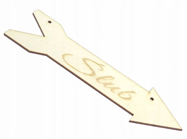 

Drogowskaz Strzałka Ślub Na Wesele 375x107mm WD44