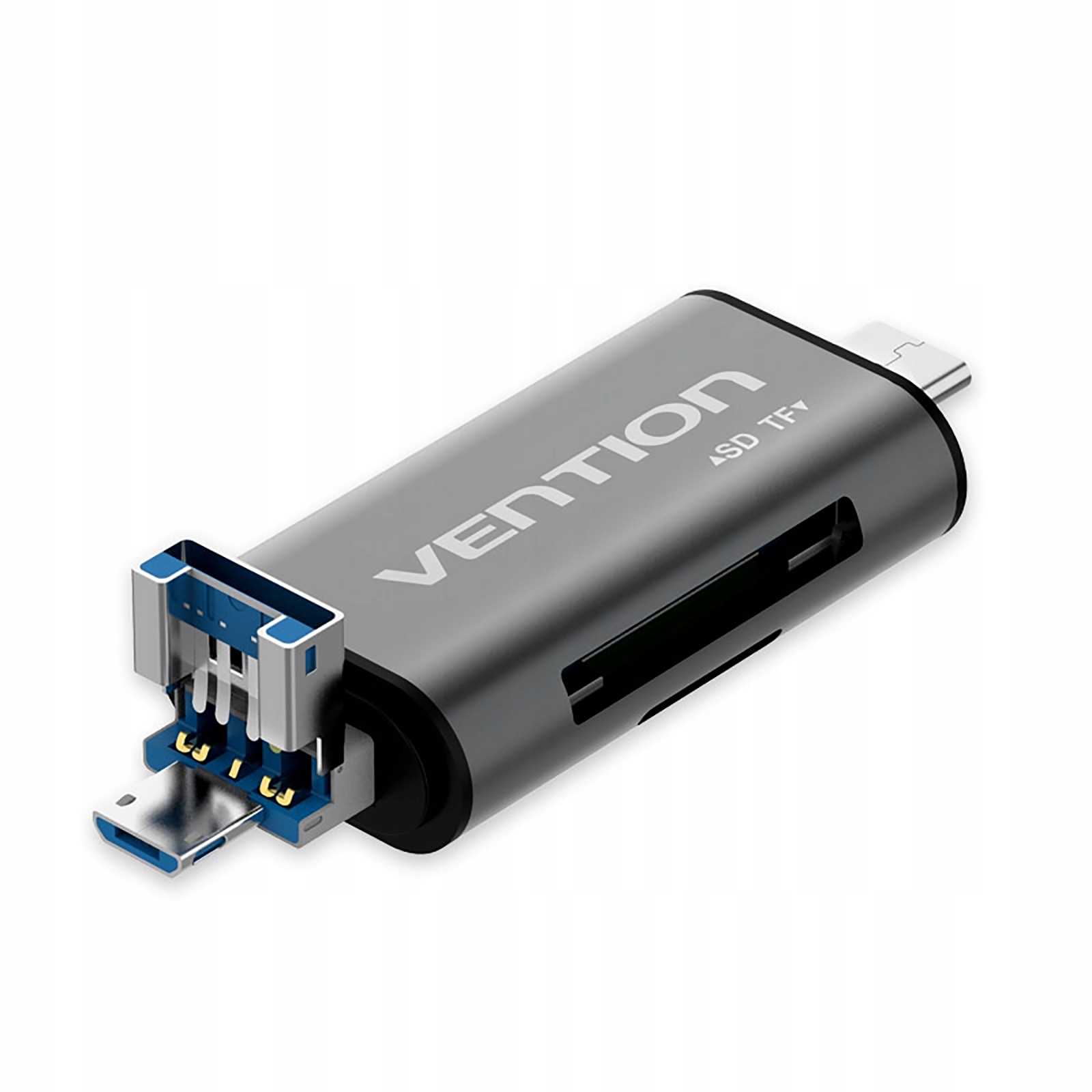 

Vention Czytnik kart Usb 3.0 TypeC Micro Otg Tf Sd
