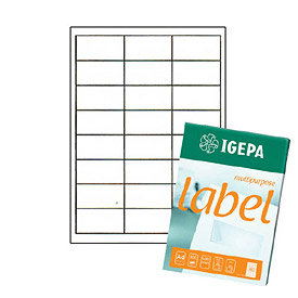 

Etykiety Samoprzylepne Igepa 64,6x33,8 (24 na A4)
