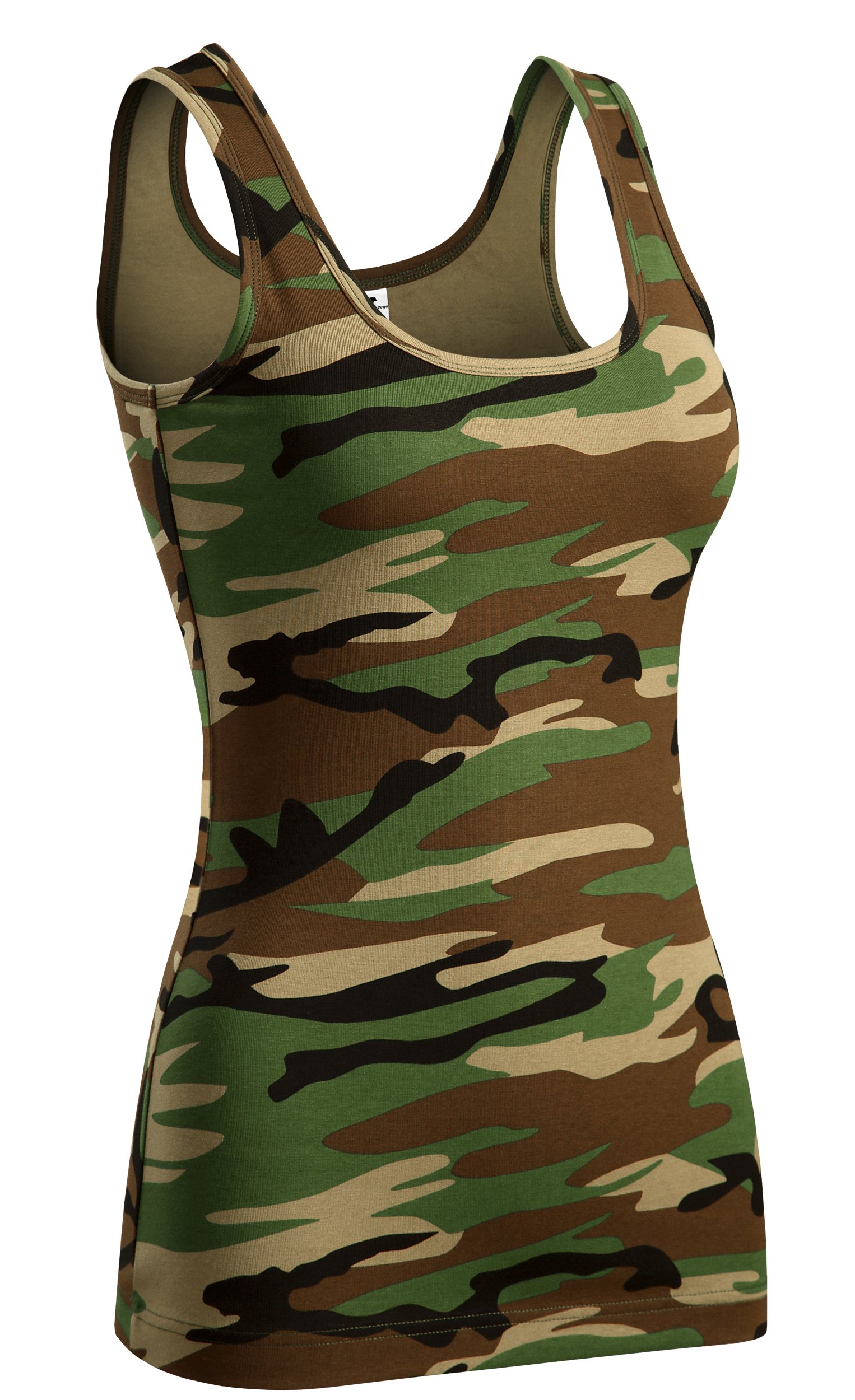 DAMSKI TOP NA RAMIĄCZKACH MASKUJĄCA MORO KAMUFLAŻ Rozmiar 42
