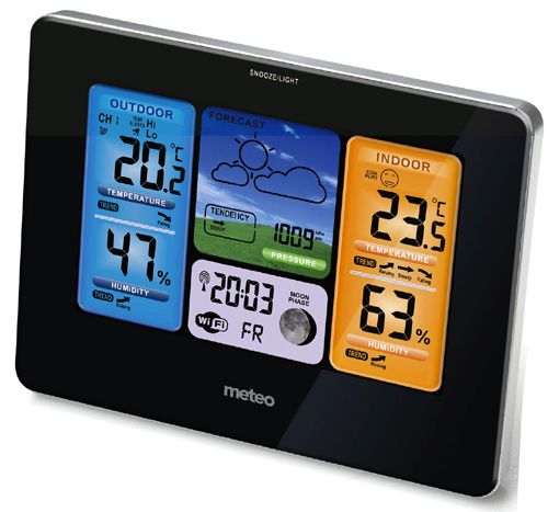 DOMOWA STACJA POGODY DCF METEO SP73 BAROMETR WI-FI Model SP73