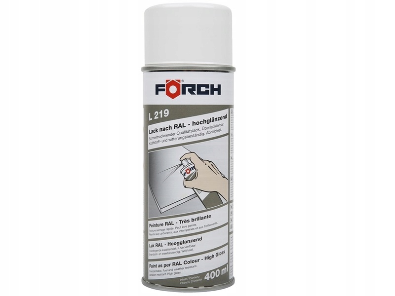 

Forch L219 Spray połysk Ral 9003 bdb. Jakość 400ml