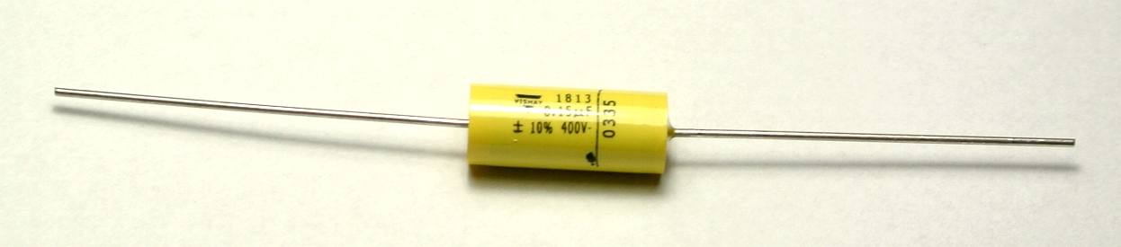 

150nF 400V Mkt Vishay Kondensator foliowy Osiowy