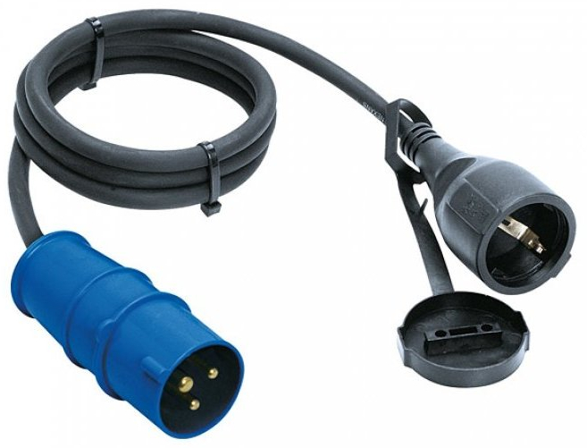 РАЗЪЕМ CEE 230V РОЗЕТКА СОЕДИНИТЕЛЬНЫЙ КАБЕЛЬ 1,5 м