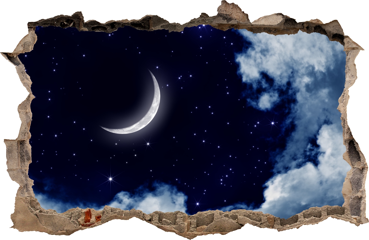 

Naklejki Na Ścianę Dziura Księżyc Noc 49 70x46 cm
