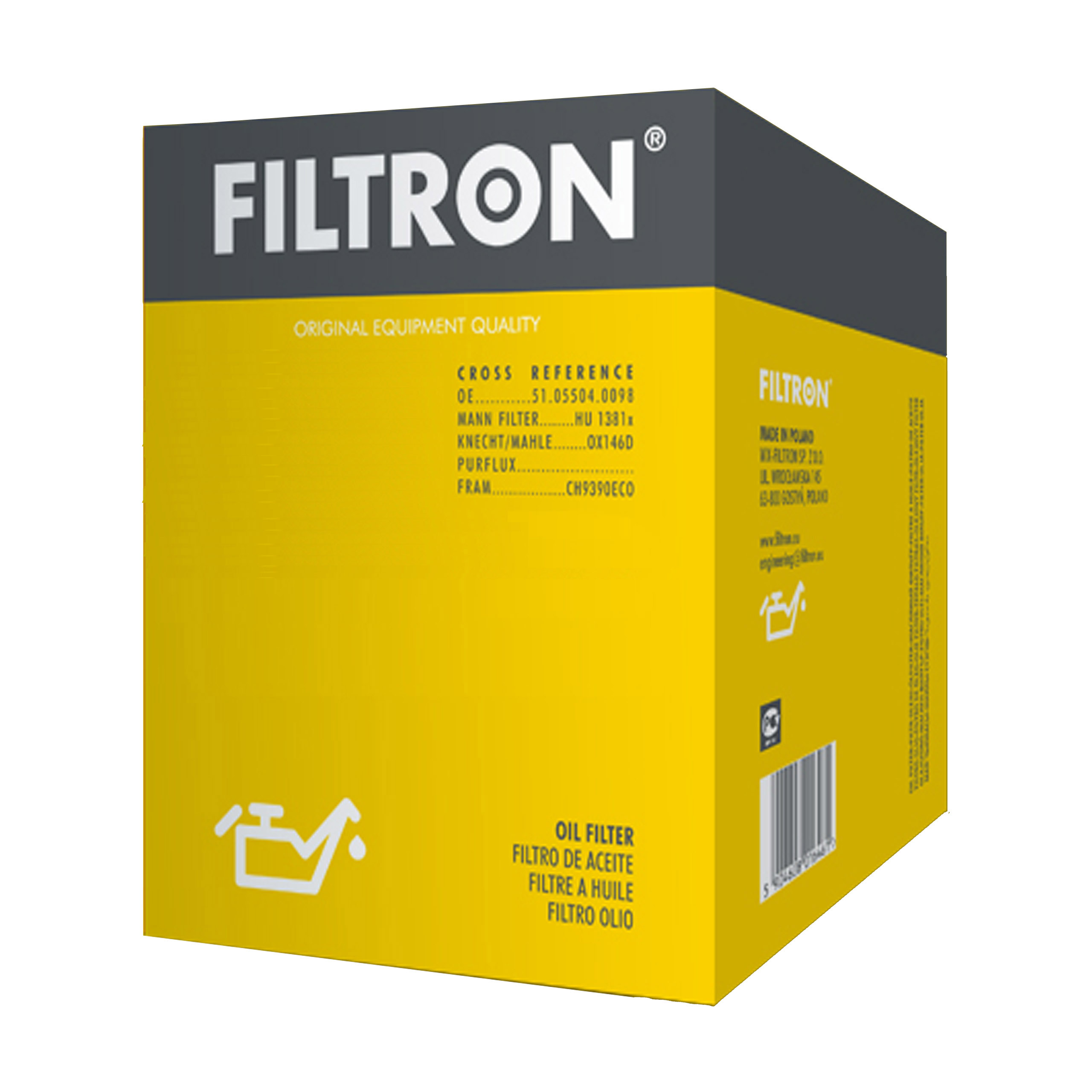 

Filtron Filtr Oleju OP570/1 Opel Vectra C Corsa C