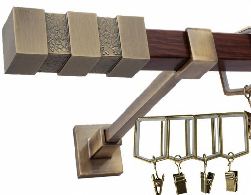 

Karnisze Kwadro Karnisz Pojedynczy Kwadrat 140 cm