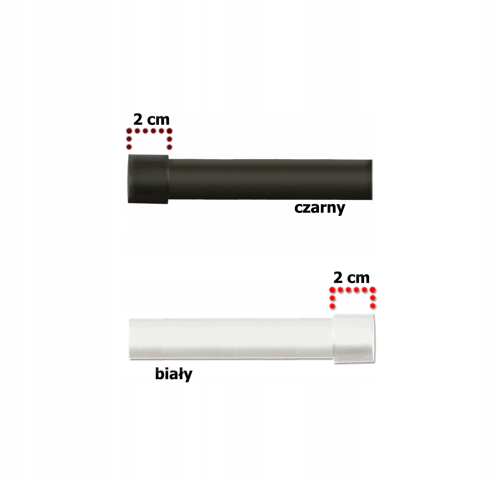 KARNISZ METALOWY UVERTURA PODWÓJNY 19+19 mm / 330 Średnica drążka 19 mm + 19 mm