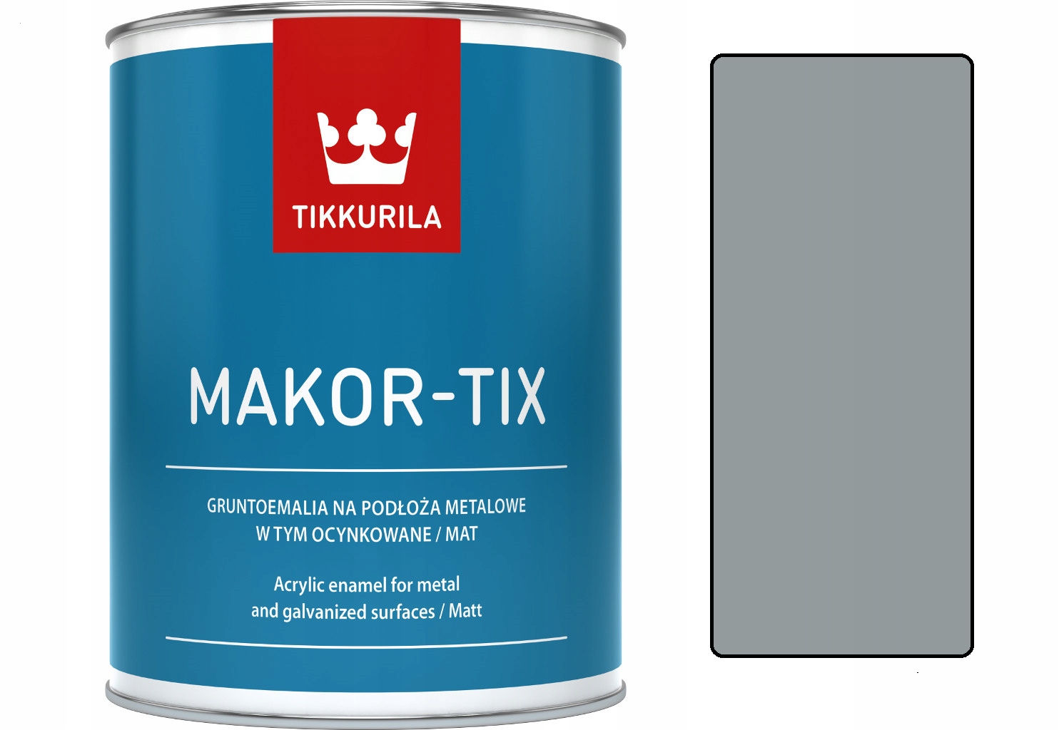 

Tikkurila Makor-tix farba ocynk 10L szary metalicz