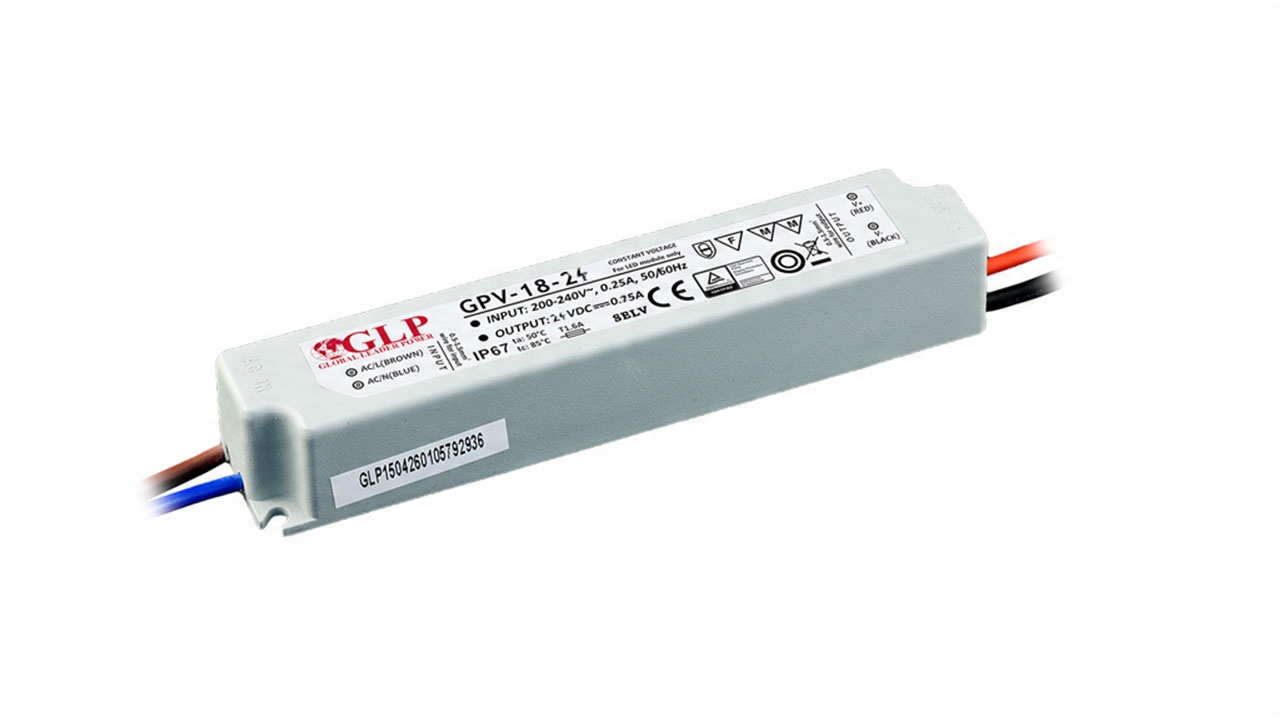 

Zasilacz Led do taśm żarówek Led Glp 24V 18W IP67