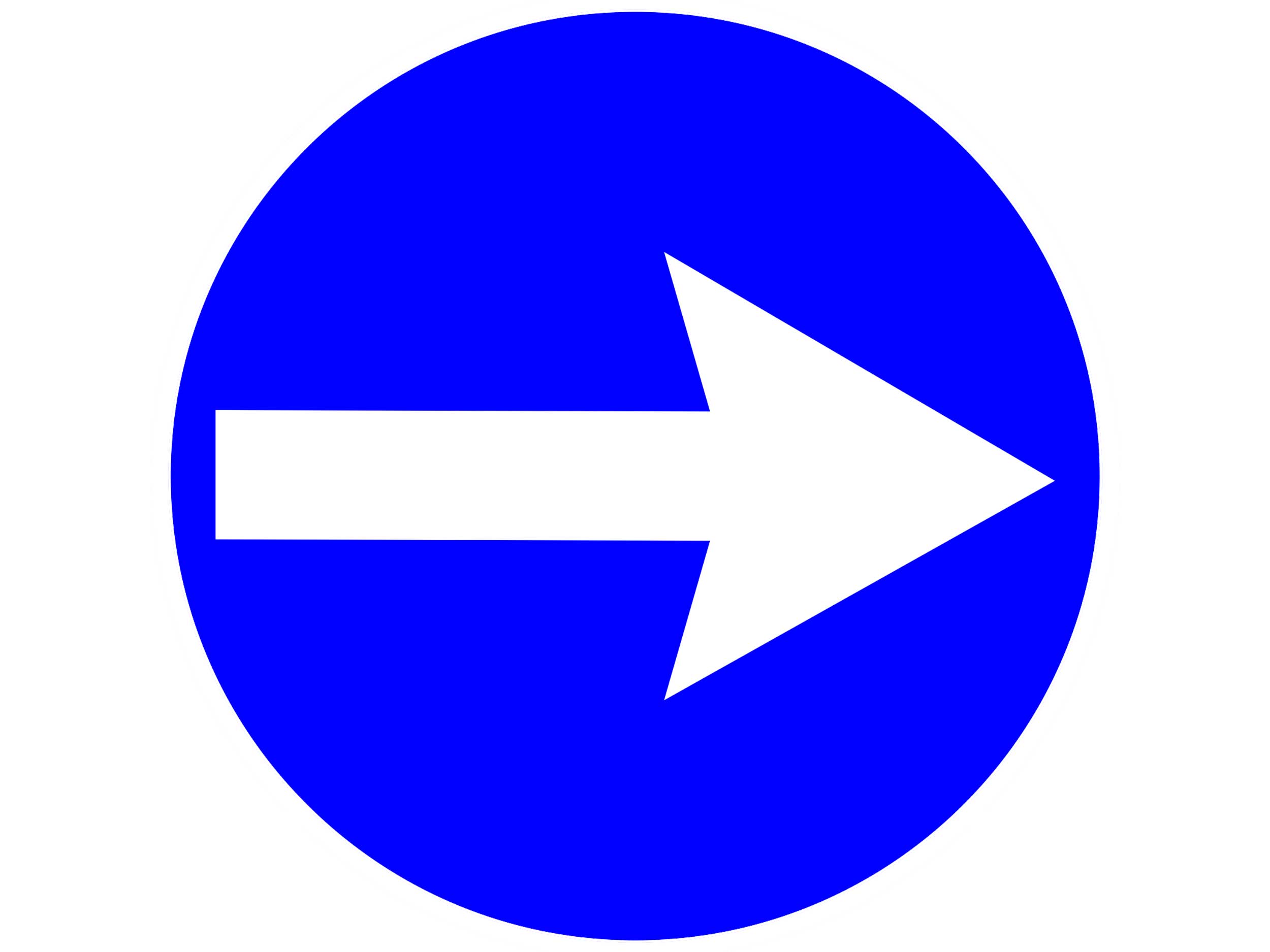 

Odblaskowa Naklejka Nakaz Jazdy Lewo Prawo Z Lewej