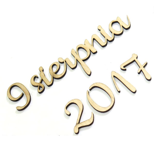 DOWOLNA DATA 2,5cm ŚLUB NA PUDEŁKO SKRZYNKĘ DD54 Rodzaj inny